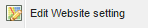 1. Edit website settings