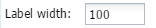 1. Label width