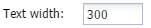2. Text width
